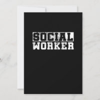 Social Worker Vintage Funny Job Title School Worke