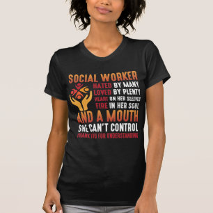 Social Worker Woman Educator Social Working Girl T-Shirt