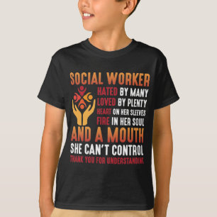Social Worker Woman Educator Social Working Girl T-Shirt