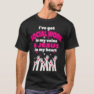 Social Worker Work Christian MSW Graduation 2023 M T-Shirt