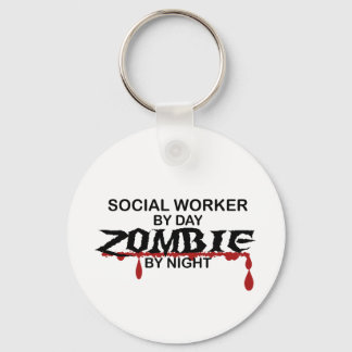 Social Worker Zombie Key Ring