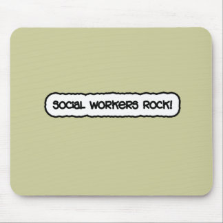 Social Workers Rock! Mouse Mat