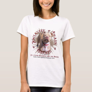 Socialise Train Educate Pitbull T-Shirt
