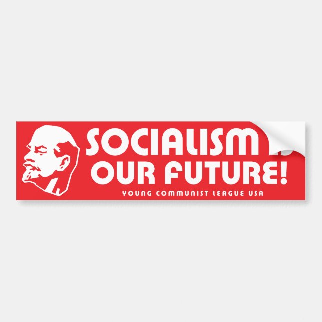"Socialism is our future!" YCLUSA Bumper Sticker (Front)