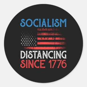 Socialism Saying Funny Classic Round Sticker