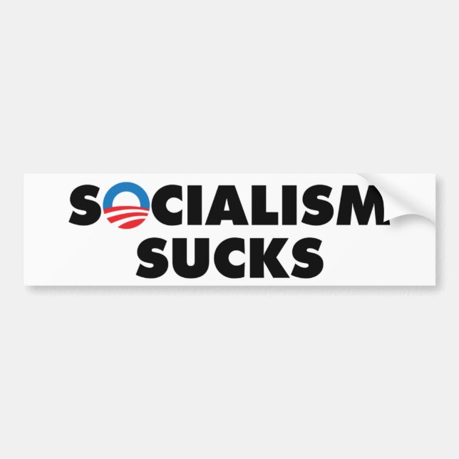 socialism sucks bumper sticker (Front)
