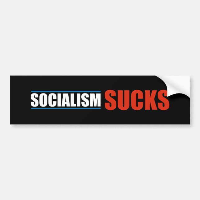 Socialism Sucks Bumper Sticker (Front)