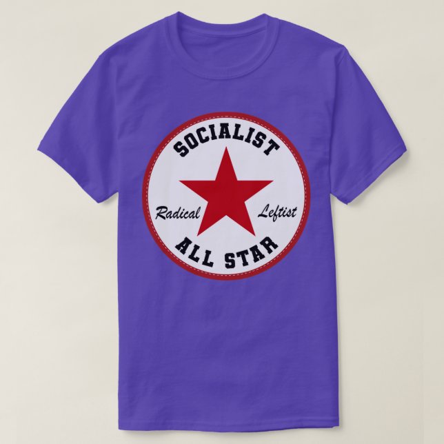 Socialist All Star T-Shirt (Design Front)