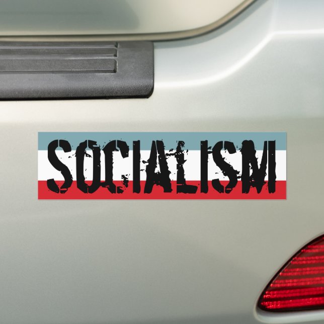 Socialist Bumper Sticker (On Car)