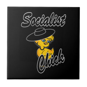 Socialist Chick #4 Tile