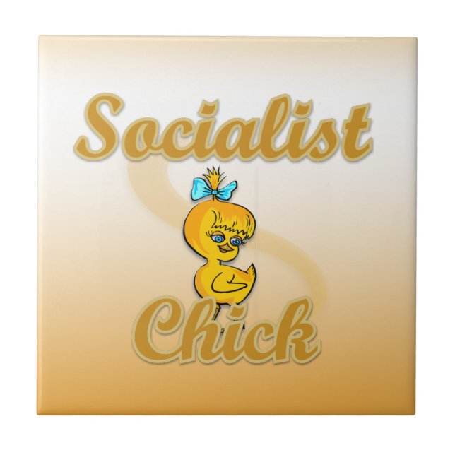 Socialist Chick Tile (Front)