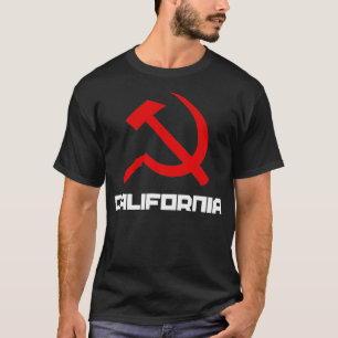 Socialist Communist California Hammer Sickle  T-Shirt