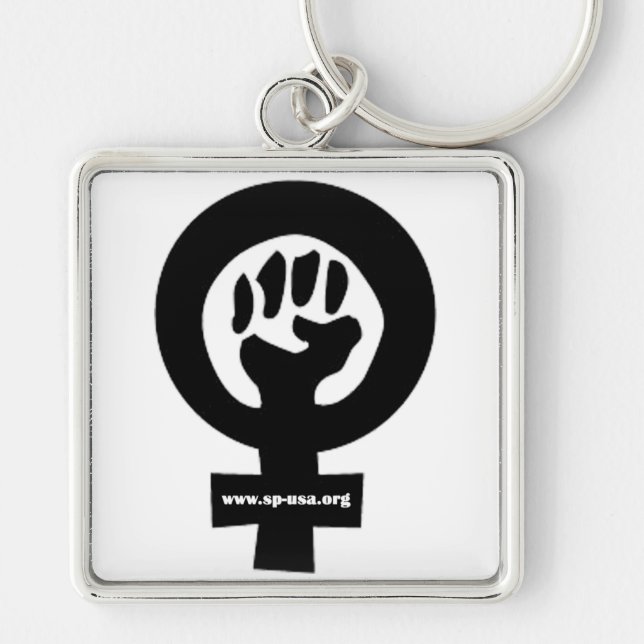 Socialist Feminist Key Ring (Front)