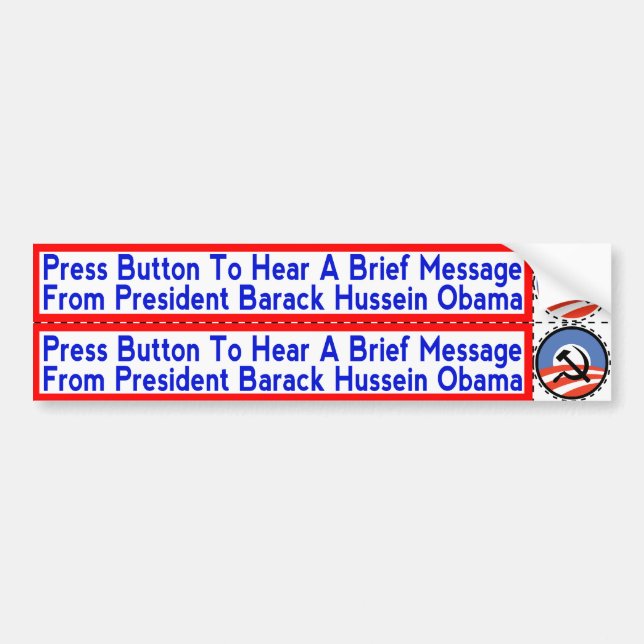 Socialist Obama Stickers to apply to Hand-Dryers (Front)