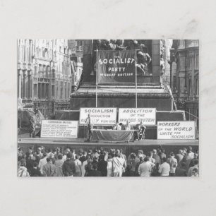Socialist Party of Great Britain Trafalgar Sq 1967 Postcard