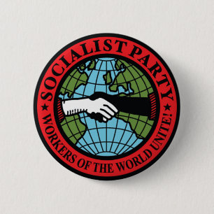 SOCIALIST PARTY USA 6 CM ROUND BADGE