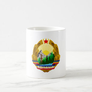 Socialist Republic Romania emblem coat arms commun Coffee Mug