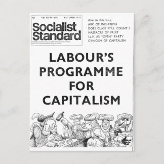 Socialist Standard October 1972 Postcard