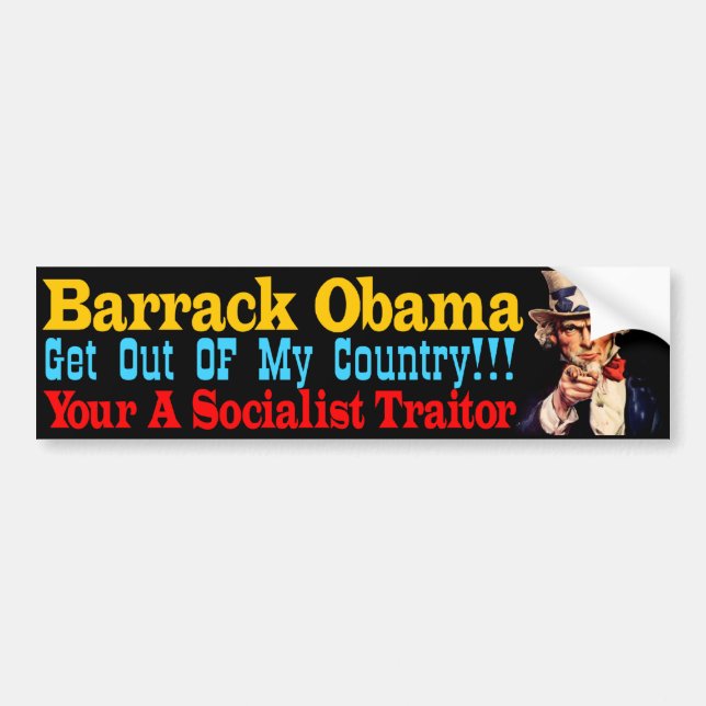 Socialist Traitor Bumper Sticker (Front)