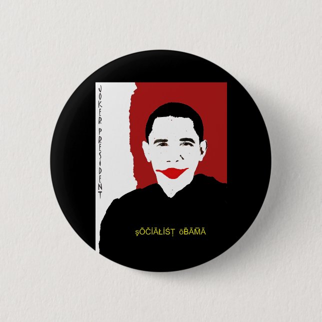 SOCIALISToBAMAJOKER 6 Cm Round Badge (Front)