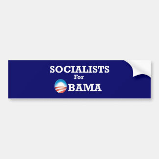 Socialists for Obama bumpersticker Bumper Sticker