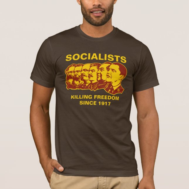 Socialists: Obammunist Customisable! T-Shirt (Front)