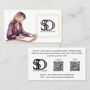 Socialite Designs Promotional V3 Business Card