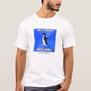Socially Awkward Penguin Funeral Meme T-Shirt