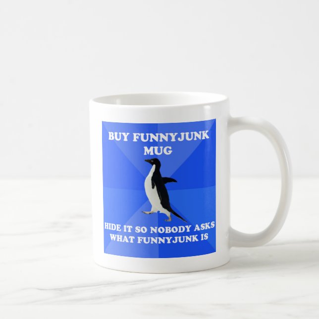 Socially Awkward Penguin Mug (Right)