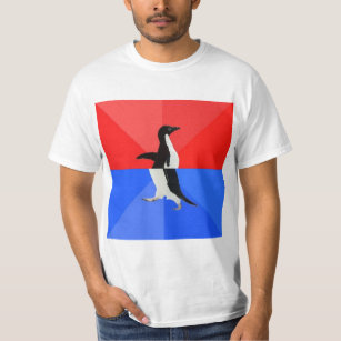 Socially Confused Penguin Advice Animal Meme T-Shirt