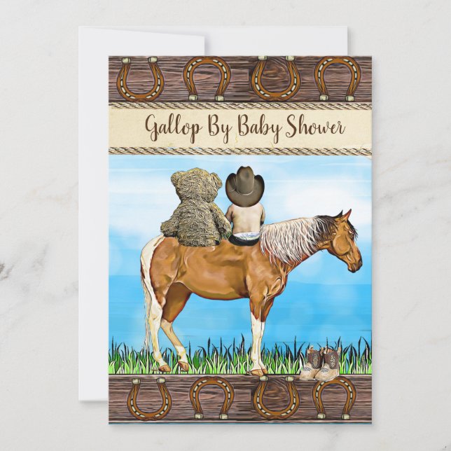 Socially Distant Drive By or Mail In Baby Shower Invitation (Front)