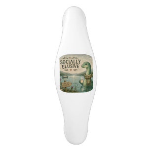Socially Elusive Nessie Cosy Cryptid Loch Ness Ceramic Cabinet Pull