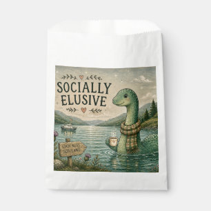 Socially Elusive Nessie Cosy Cryptid Loch Ness  Favour Bags