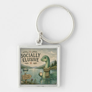Socially Elusive Nessie Cosy Cryptid Loch Ness Key Ring