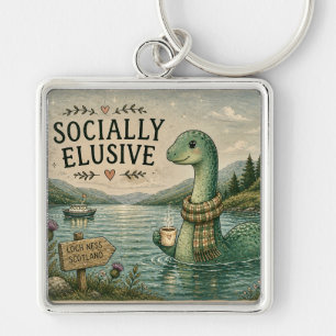 Socially Elusive Nessie Cosy Cryptid Loch Ness Key Ring