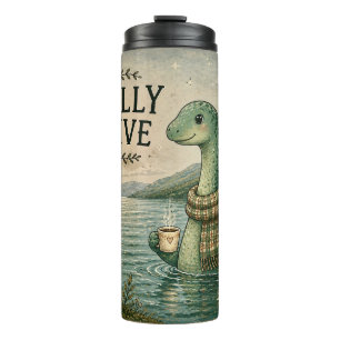 Socially Elusive Nessie Cosy Cryptid Loch Ness  Thermal Tumbler