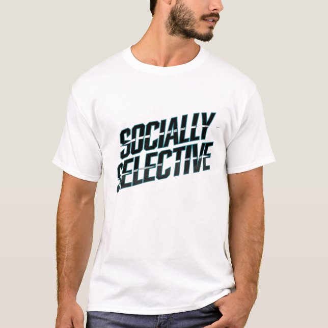 Socially Selective  - Introvert Vibes Apparel T-Shirt (Front)