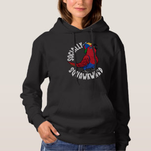 Socially Squawkward Parrot I Female Eclectus Hoodie