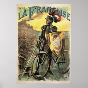 Societe La Francaise Vintage Bicycle Poster