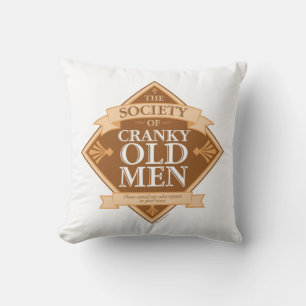 Society of Cranky Old Men Cushion