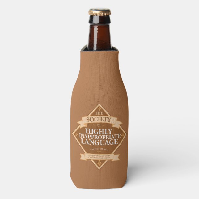 Society of Highly Inappropriate Language Bottle Cooler (Bottle Front)