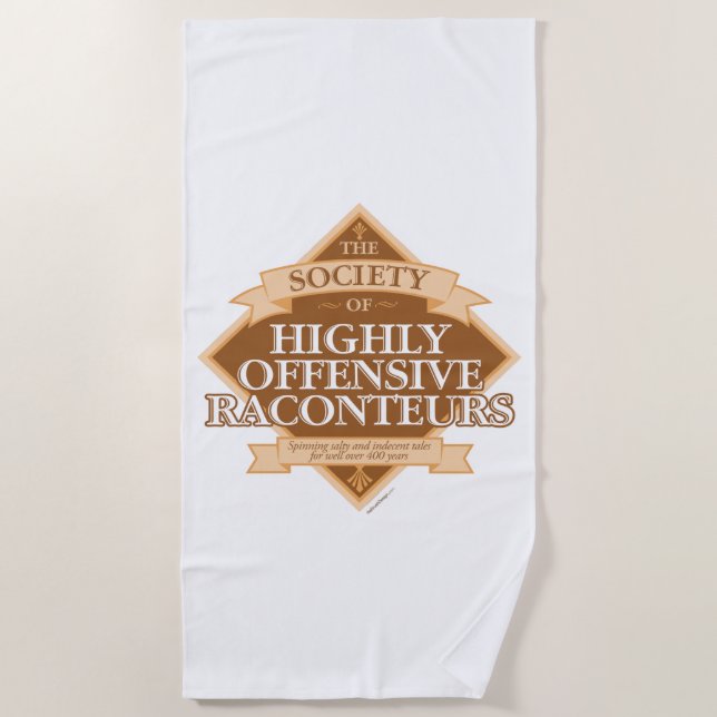 Society of Highly Offensive Raconteurs Beach Towel (Front)