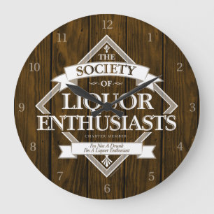 Society of Liquor Enthusiasts Large Clock