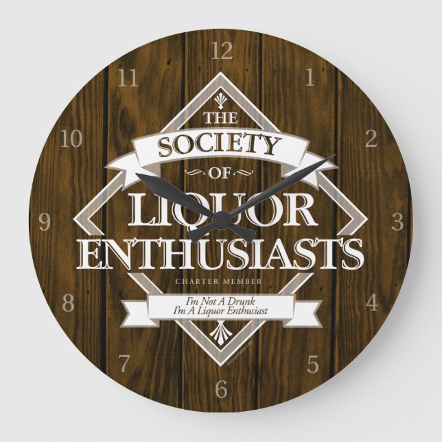 Society of Liquor Enthusiasts Large Clock (Front)