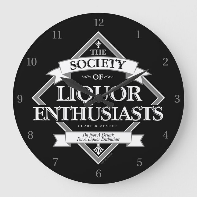 Society of Liquor Enthusiasts Large Clock (Front)