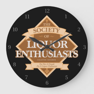 Society of Liquor Enthusiasts Large Clock