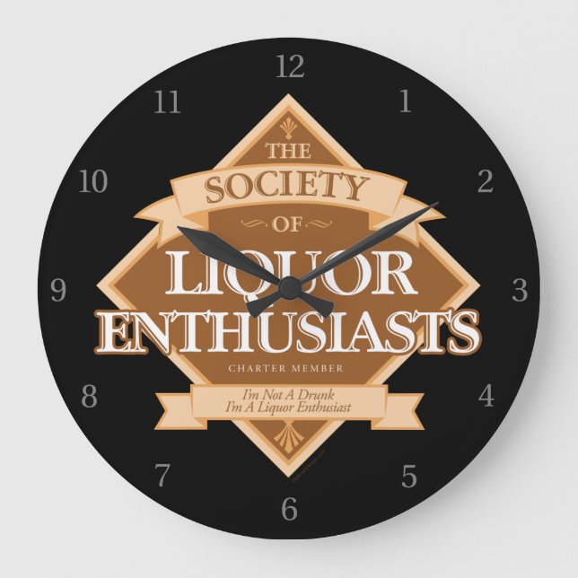 Society of Liquor Enthusiasts Large Clock (Front)