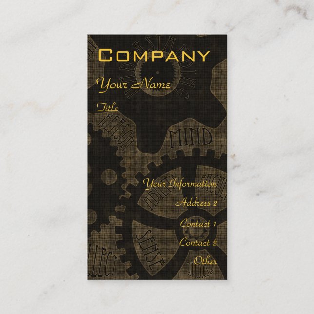 Society of New Century Intellectuals III Business Card (Front)