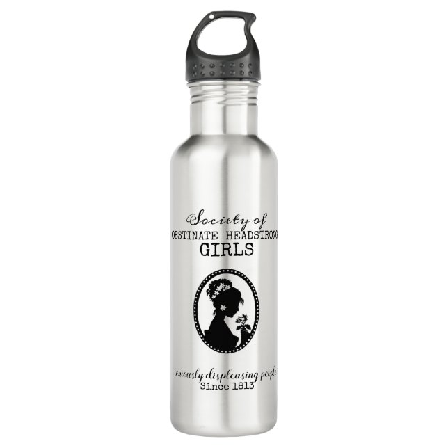 Society of Obstinate Headstrong Girls Water Bottle (Front)