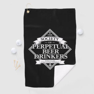 Society of Perpetual Beer Drinkers Golf Towel